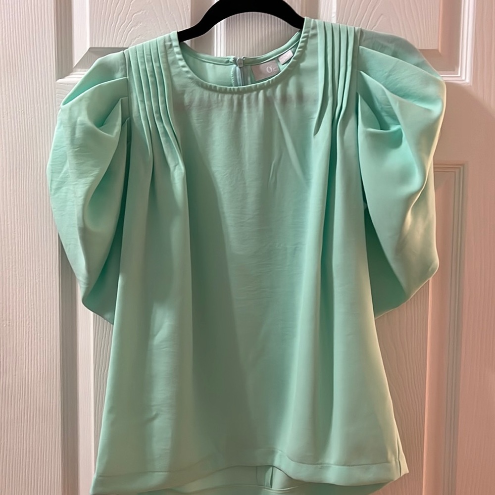 Mint Green pull over blouse